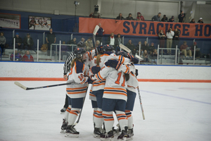 Dodgeball has been a mainstay for Syracuse in preparing to take the ice at Tennity. 